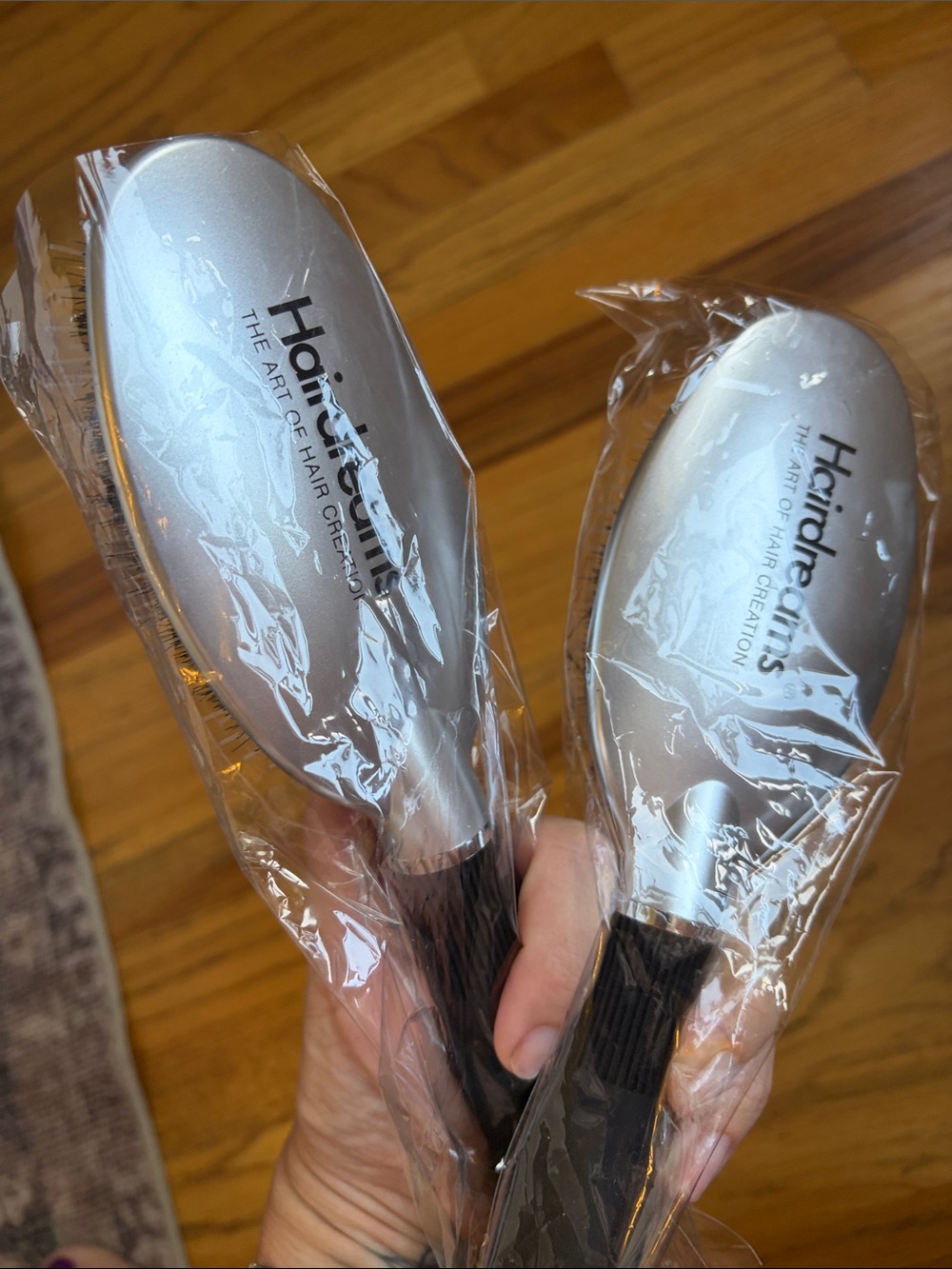 New Hairdreams Silver & Black Hair Brush/ 2 Available - Picture 3 of 3